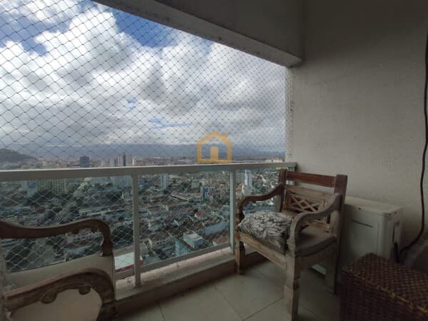 Apartamento 1 quarto e 2 banheiros. à venda no bairro Boqueirão - Santos/SP