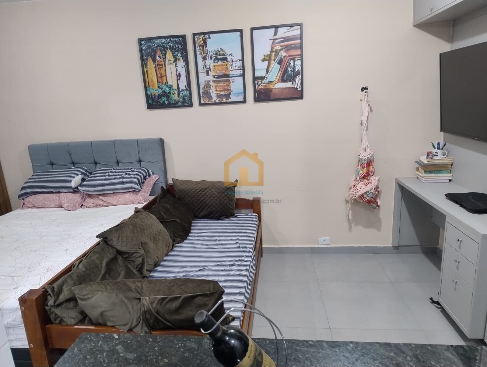 Apartamento Kitnet, no Bairro Ponta da Praia, em Santos/SP