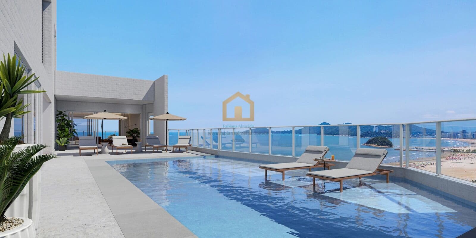Residencial de Alto Padrão – 3 Suítes • 3 Vagas • 224 m² – Gonzaga, Santos/SP