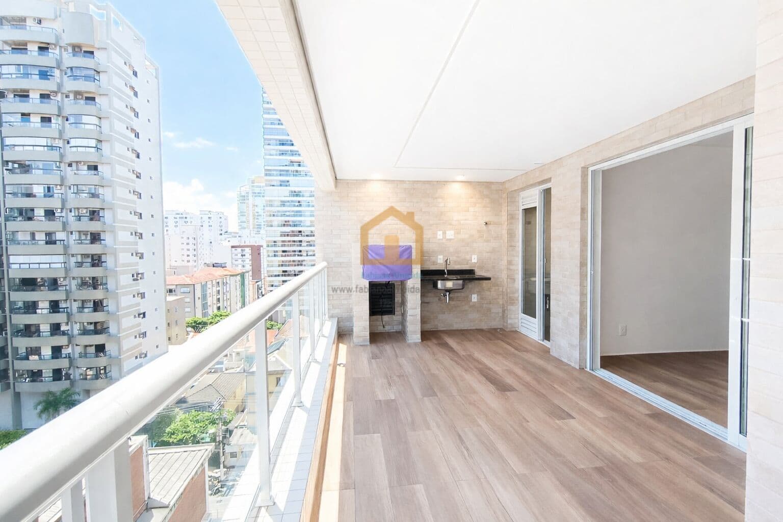 Apartamento 2 suites - varanda gourmet - 1 vaga de garagem - Aparecida - Santos