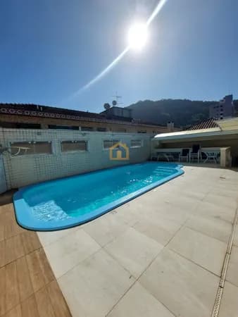 Casa 5 dormitórios, sendo 1 suíte master Piscina churrasqueira à venda no bairro Marapé Santos/SP
