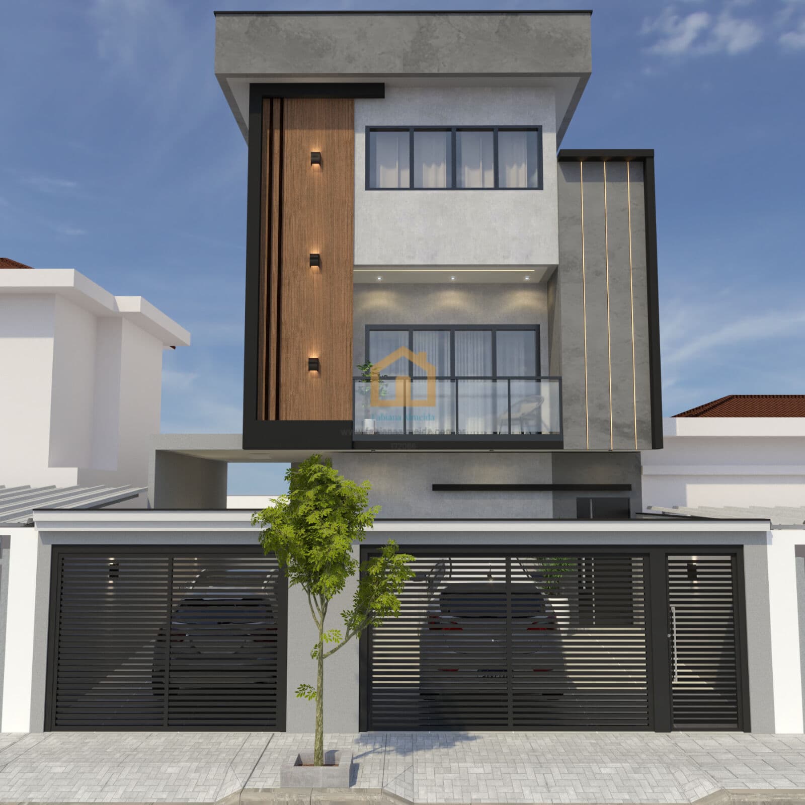 Casa Alto Padrão 3 suítes, 2 suítes master com closet, Piscina privativa no bairro Marapé - Santos/SP