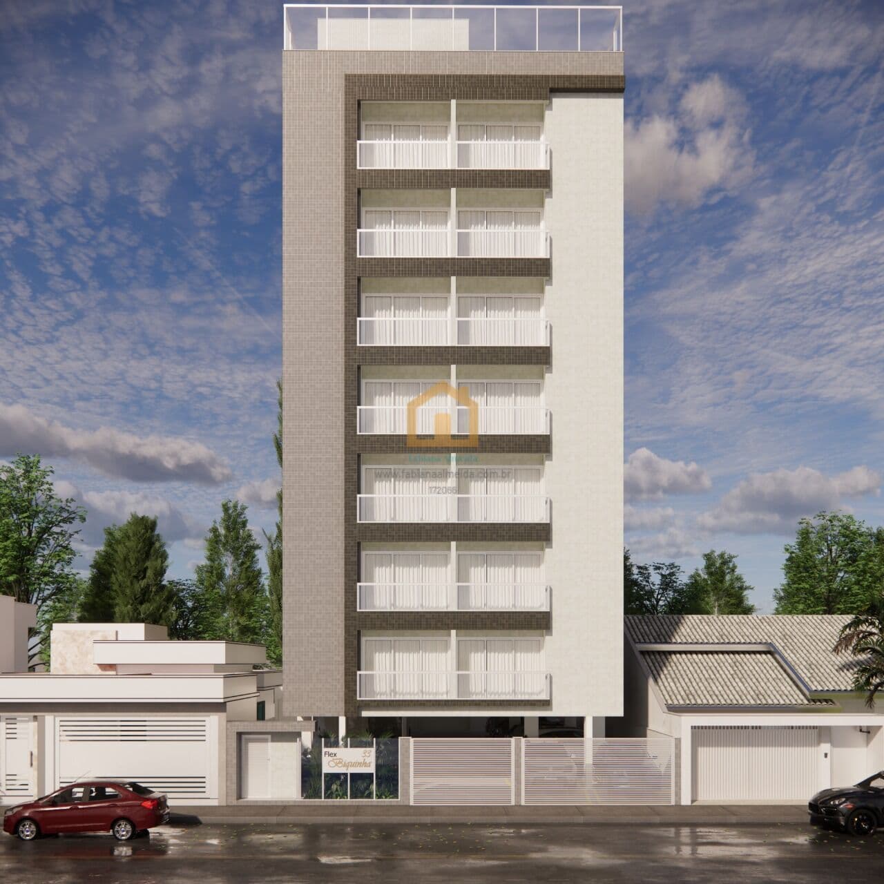 Apartamento Padrão Unidades de 1, e 2 dormitórios. Prédio com lazer completo a 50 m da praia da Biquinha em São Vicente