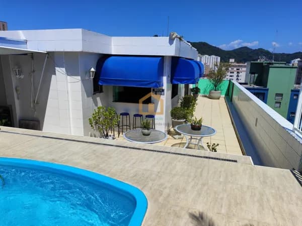 Apartamento Cobertura 2 dormitórios + dependência, 208m², no bairro Campo Grande - Santos/SP