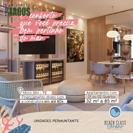 Apartamento em Ipojuca - Muro Alto