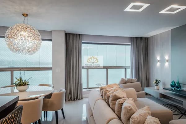 Apartamento Alto Padrão com 183m² , 04 suítes e 03 vagas, frente mar, localizado na Av. Atlântica