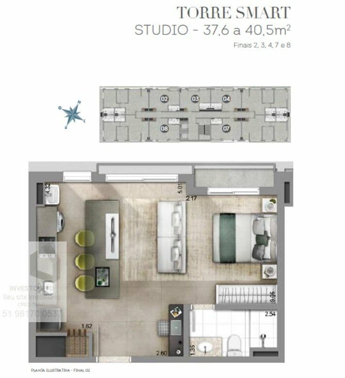 Apartamento Studio para Venda em Tristeza Porto Alegre-RS