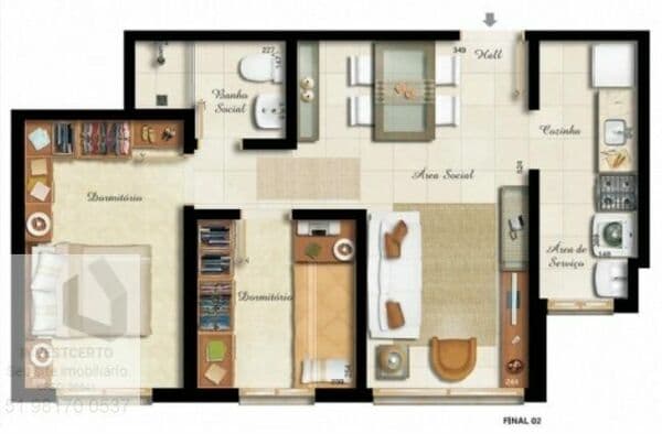 Apartamento Padrão para Venda em Azenha Porto Alegre-RS