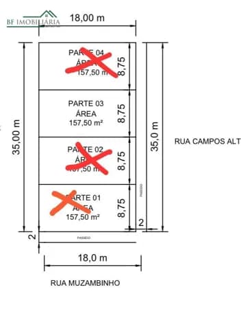 Lote/Terreno em Passos - Nossa Senhora de Fátima