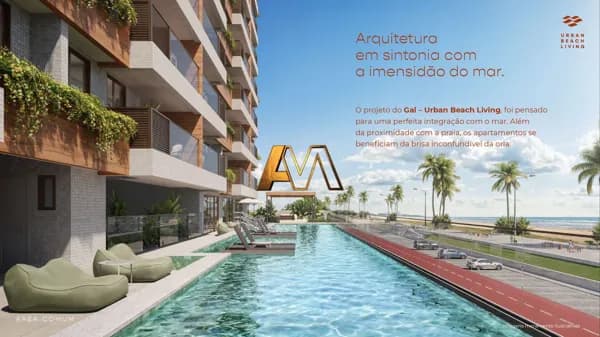 QUARTO E SALA COM VARANDA EM PITUAÇU