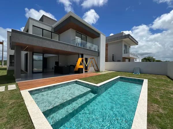 CASA 4 SUITES E PISCINA EM ALPHAVILLE LITORAL NORTE 3