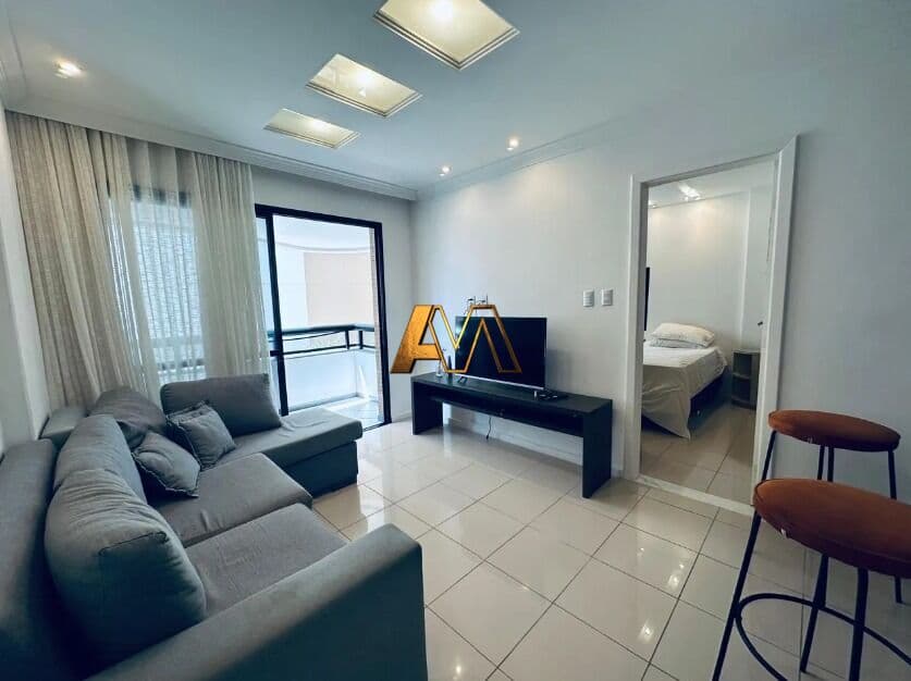 QUARTO E SALA COM VARANDA NO CAMINHO DAS ARVORES