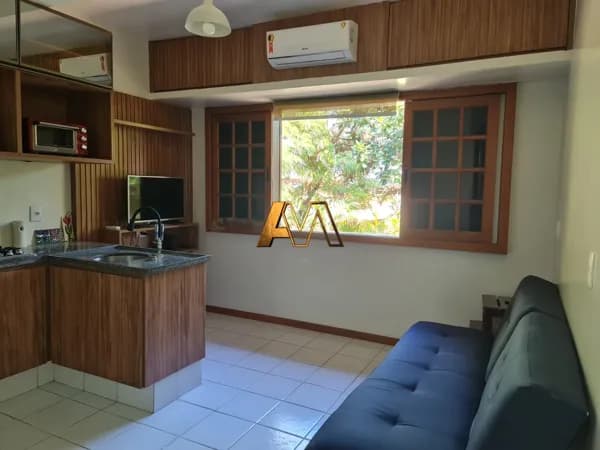 QUARTO E SALA EM PRAIA DO FORTE - MOBILIADO