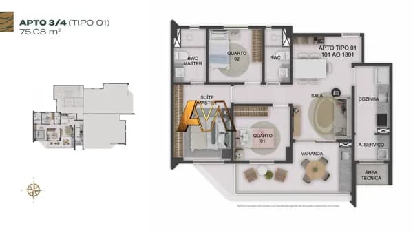 Apartamento em Salvador - Rio Vermelho