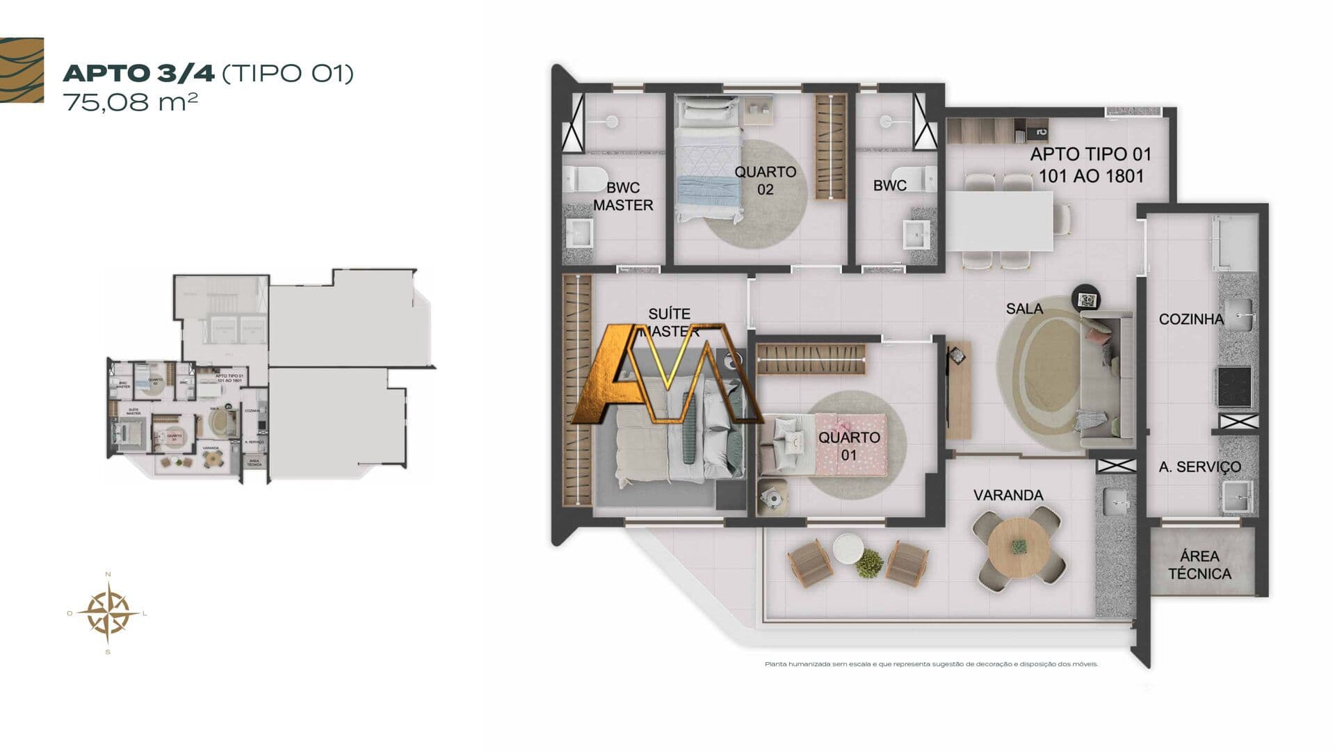 Apartamento em Salvador - Rio Vermelho