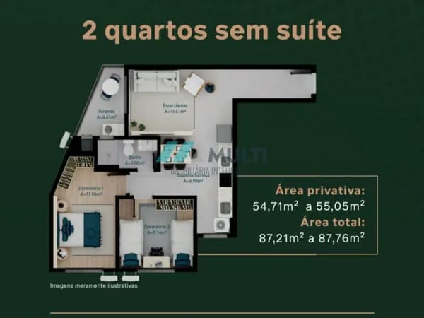 Apartamento em Florianópolis - Cachoeira do Bom Jesus