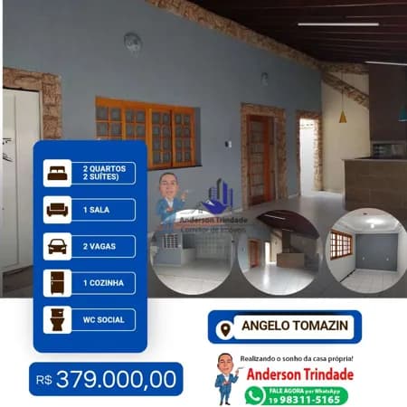 Casa à venda no Angelo Tomazin, Sumaré/SP