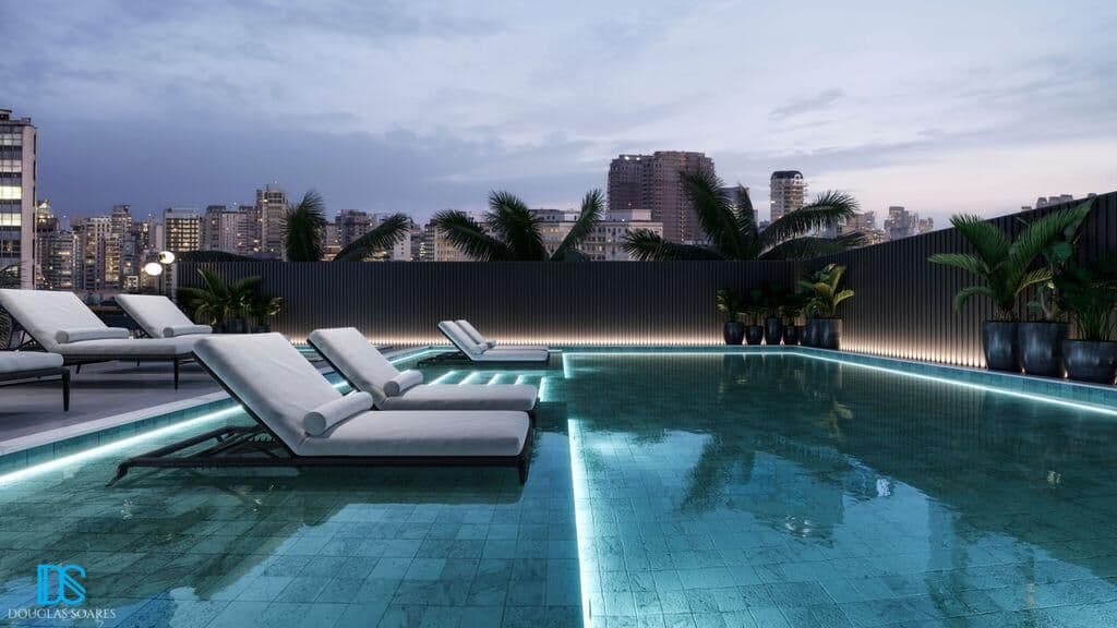 APARTAMENTO DIFERENCIADO 04 SUÍTES (01 COM BANHEIRA DE HIDROMASSAGEM) E PISCINA PRIVATIVA.