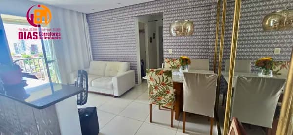 Vendo Apartamento com 68m2 no Condomínio City Parck com 58m2, 2/4, suíte, 1 vaga total infraestrutura- Acupe de Brotas - Salvador/BA.