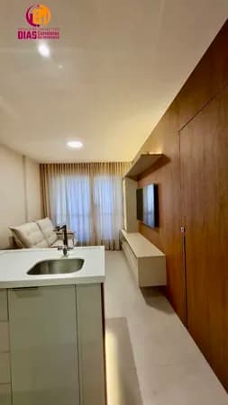 Vendo lindo Apartamento mobiliado e decorado varanda panorâmica para mar com 1/4, suíte no Beach Class total infraestrutura em Jaguaribe - Sslvvor /Ba