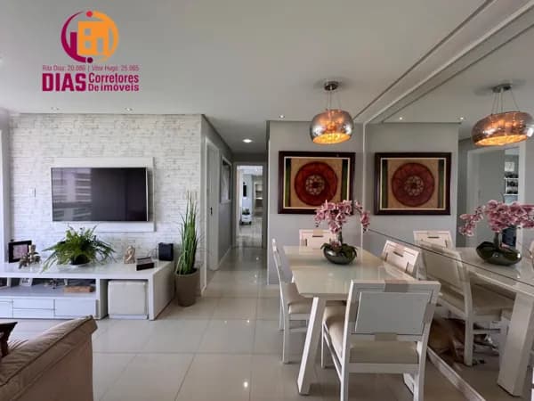 Vendo lindo Apartamento nascente, andar alto com 80m2, 2/4, suíte, dependência completa, 1 vaga, infraestrutura no Alphaville I - Salvador/Ba