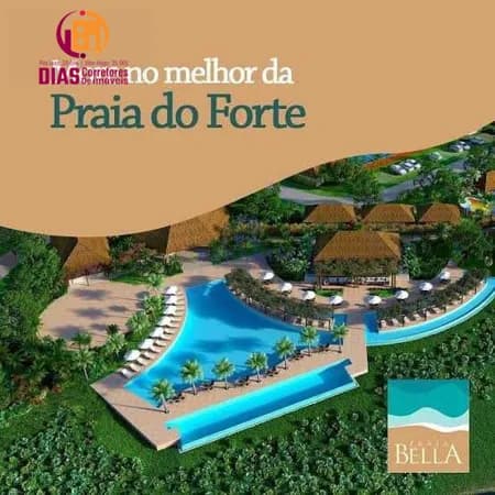 Vendo em exclusividade Terreno com 590m2 no Condomínio Costa Bella em Praia do Forte frente mar - Mata de São João/BA.