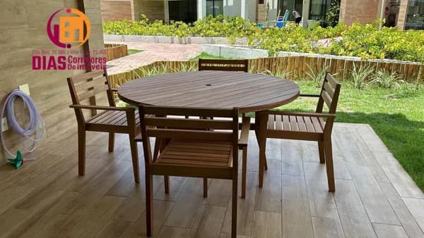 Vendo oportunidade Apartamento Garden mobiliado e decorado com 107m2, 3/4, suítes, 1 vaga, infraestrutura - Itacimirim - Camaçari/Ba.