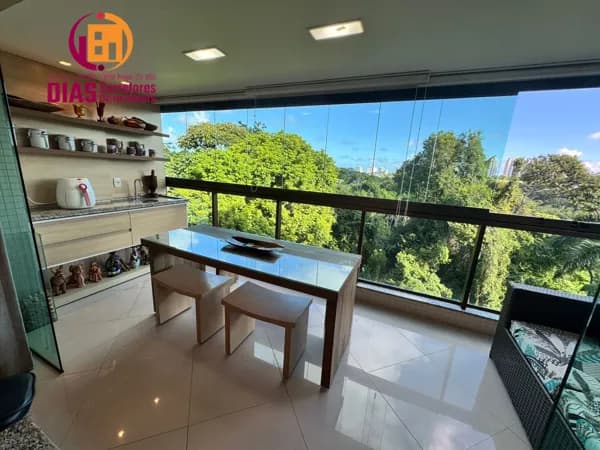 Vendo oportunidade Apartamento climatizado de porteira fechada no alphalife, 102m2, 3/4, suíte, varanda gourmet, 2 vagas soltas, infraestrutura - Alphaville - SSA/BA.