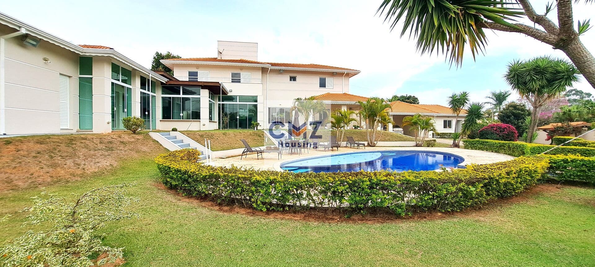 Chácara de alto padrão de 1.400m², em condomínio em Itupeva, com 4 dormitórios, piscina e área de lazer completa.
