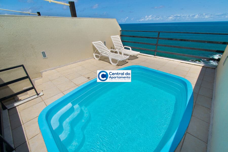 Cobertura Triplex, piscina própria, ar, vista mar, Carnaval de Salvador-BA