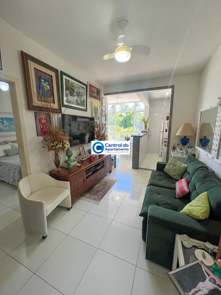 Apartamento quarto e sala com vista de camarote, Ondina, Salvador-BA