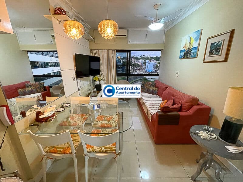 Apartamento 1/4, climatizado, vista p/ festa, vizinho camarote Salvador, Carnaval