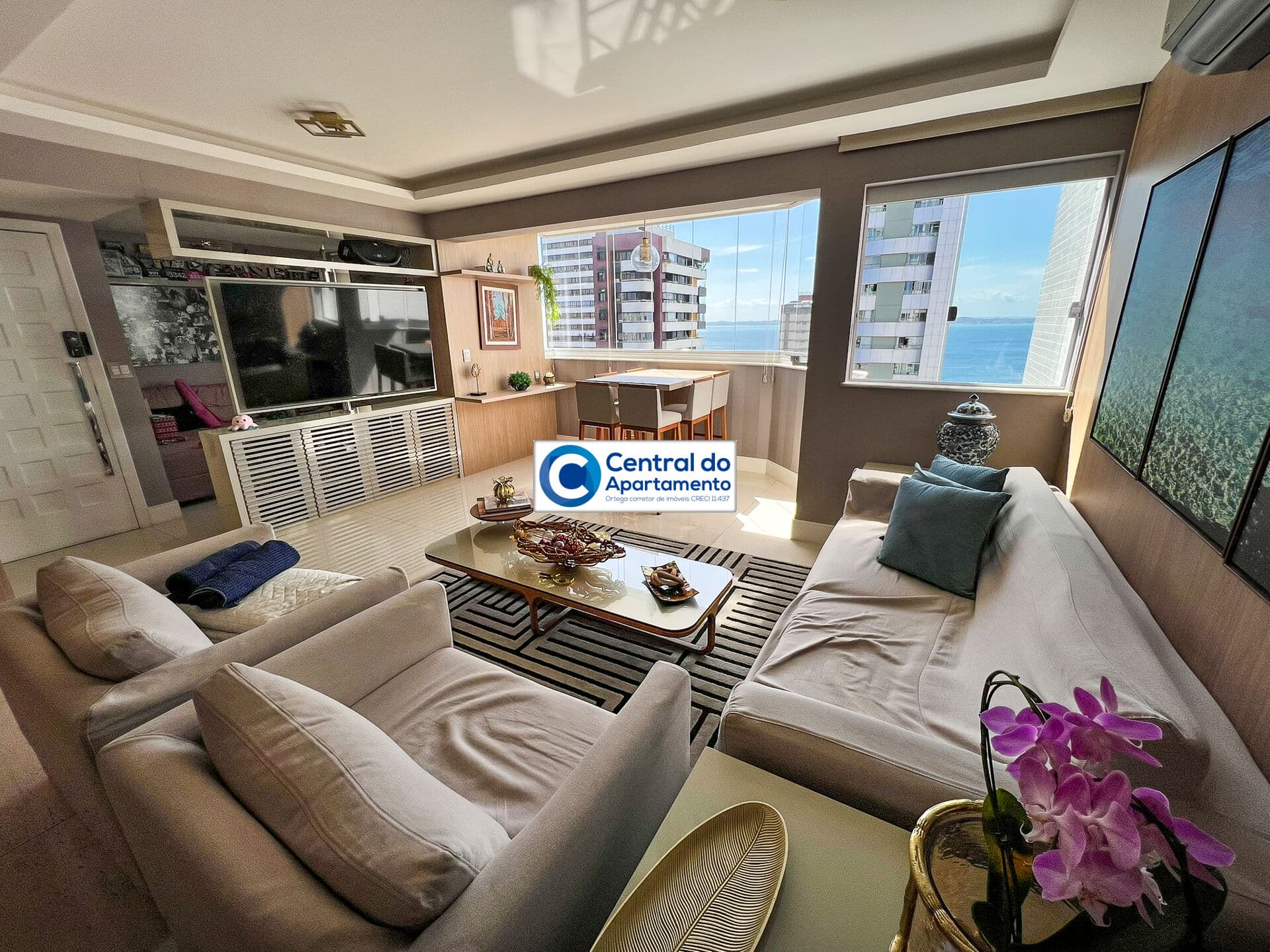 Apartamento com 2 suites, climatizado, 110 m2, Corredor da Vitória, aluguel carnaval de Salvador-BA