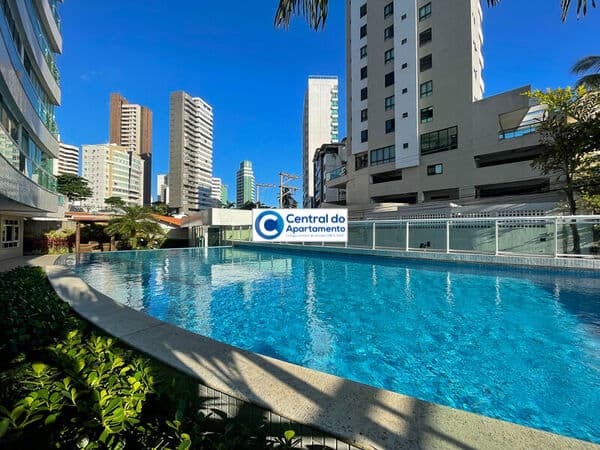 Apartamento com 1/4, climatizado, piscina, varanda, Barra / Ondina, carnaval de Salvador-BA