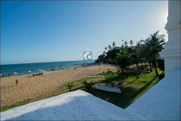 Apartamento com 2 quartos, varanda, frente a praia, Carnaval de Salvador-BA