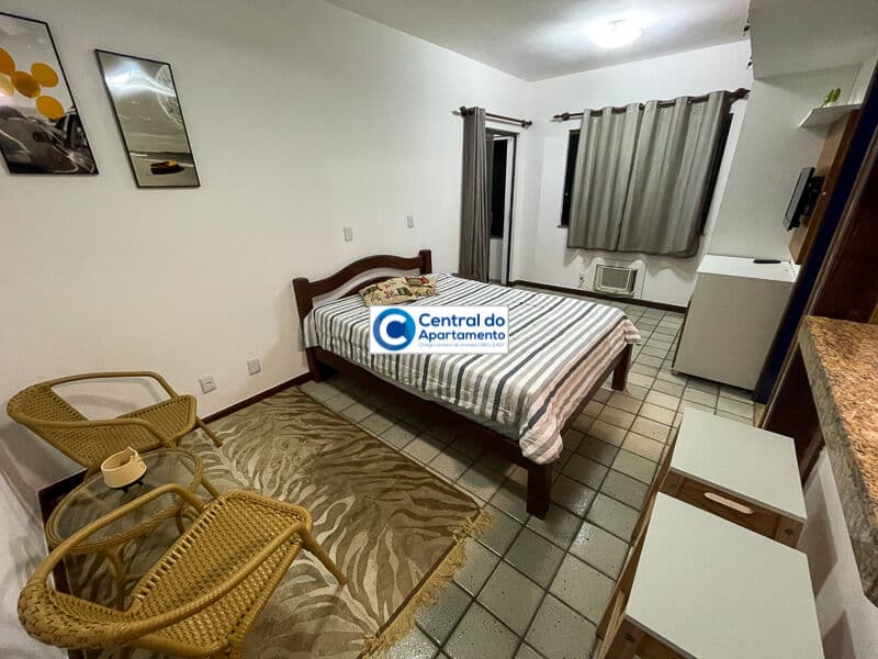 Apartamento tipo stúdio, ar, piscina, Pier Sul, Ondina, carnaval de Salvador-BA