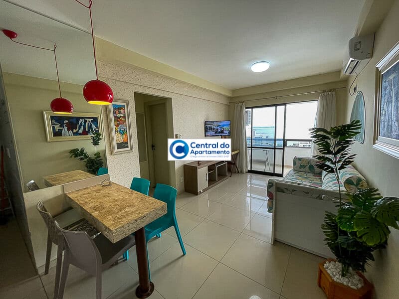 Apartamento com 1 quarto, climatizado, piscina, Barra, carnaval de Salvador-BA