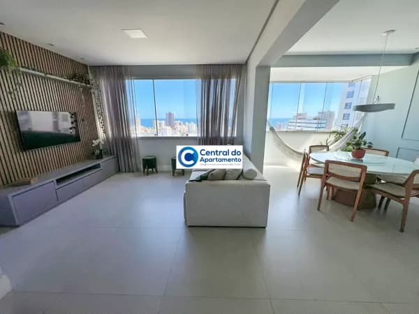 Apartamento com ar nos 3 quartos, próximo ao Shopping Barra, aluguel carnaval Salvador-BA