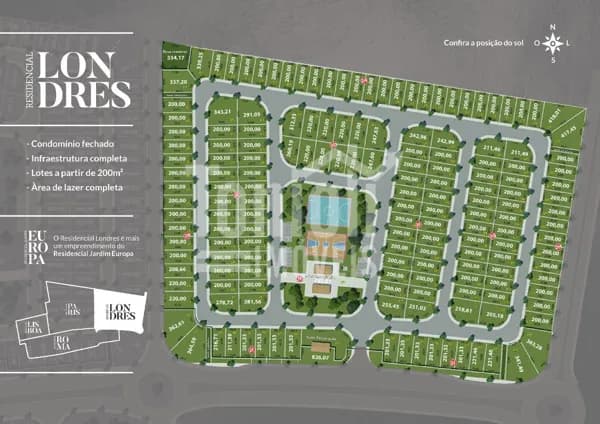 Lote/Terreno em Bebedouro - Condomínio Londres - Jardim Europa