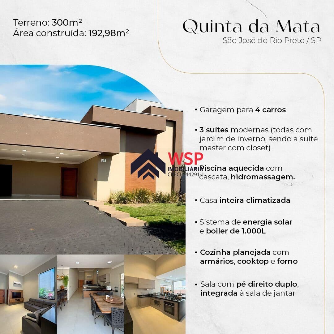 Casa em São José do Rio Preto - Residencial Quinta da Mata