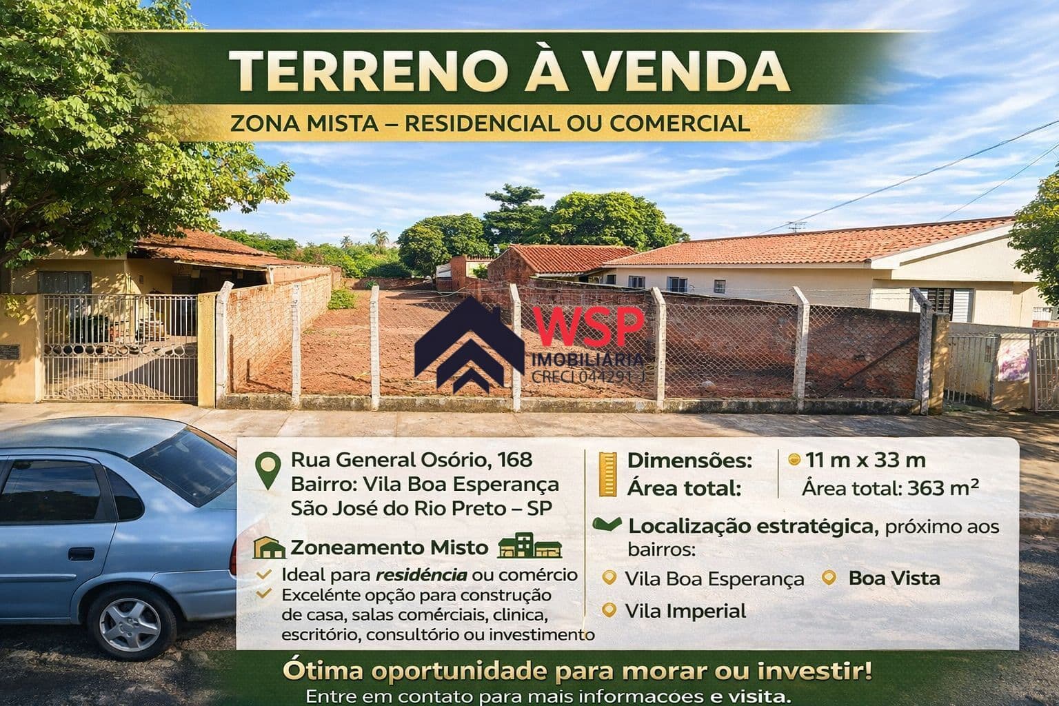 Lote/Terreno em São José do Rio Preto - Vila Boa Esperança