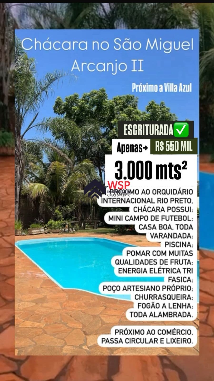 Fazenda/Sítios/Chácaras em São José do Rio Preto - Condomínio São Miguel Arcanjo (Zona Rural)