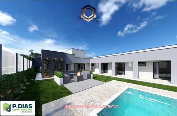 Chácara Contemporânea em Residencial Privado – Vizinha ao Centro de Pinhalzinho