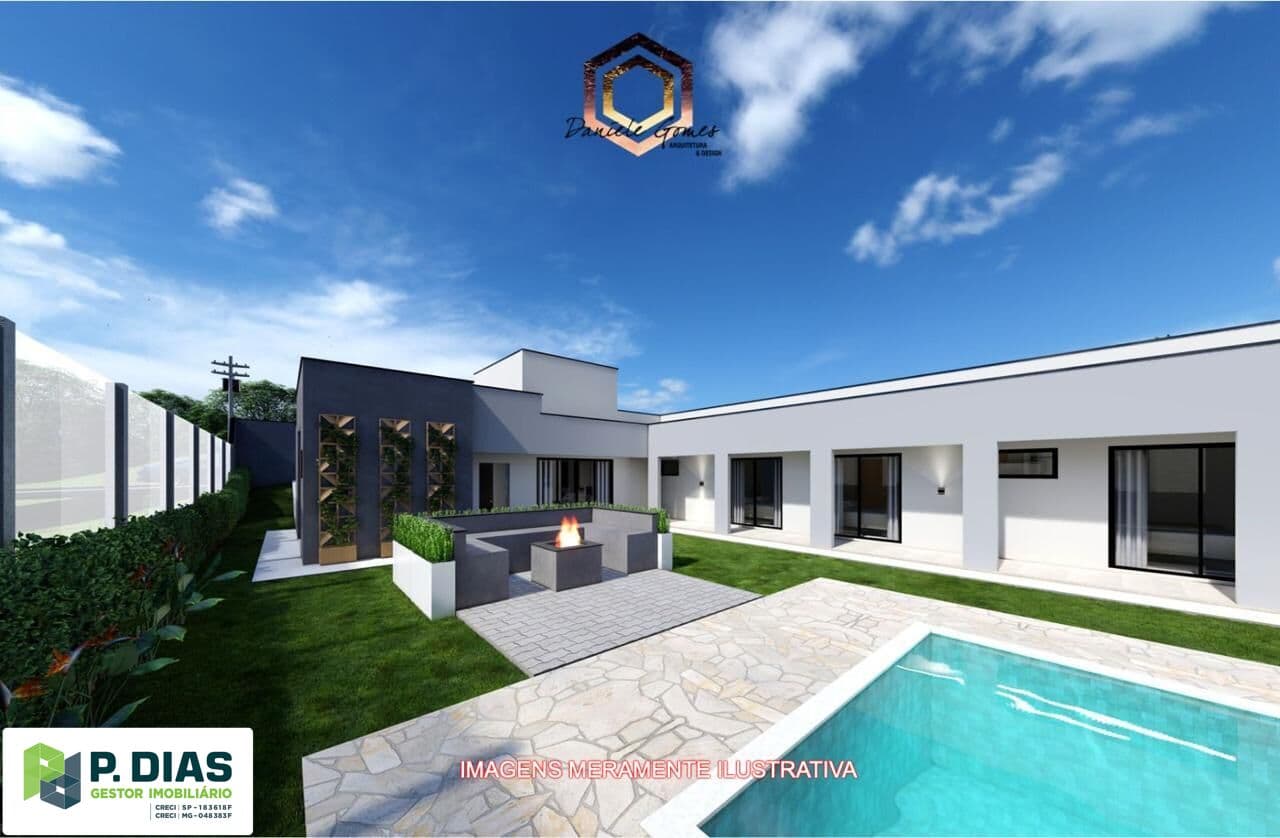 Chácara Contemporânea em Residencial Privado – Vizinha ao Centro de Pinhalzinho