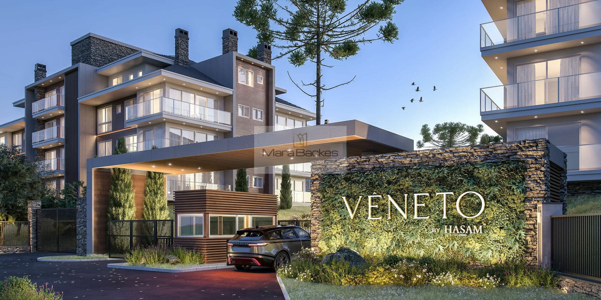 Apartamento Clube Vêneto Torre Panzano 202 de 2 Suítes + Lavabo