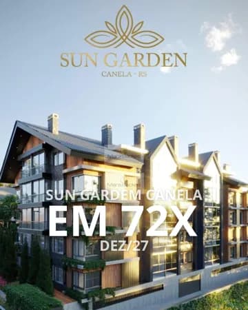 Apartamento Sun Garden Suíte mais Lavabo no Centro Canela