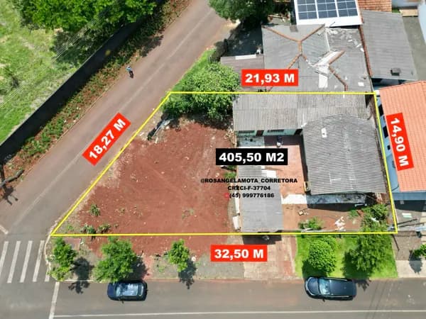 Terreno de Esquina Comercial/Residencial à Venda