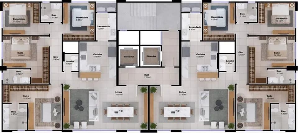 Apartamento à venda no bairro Centro em Balneário Camboriú/SC