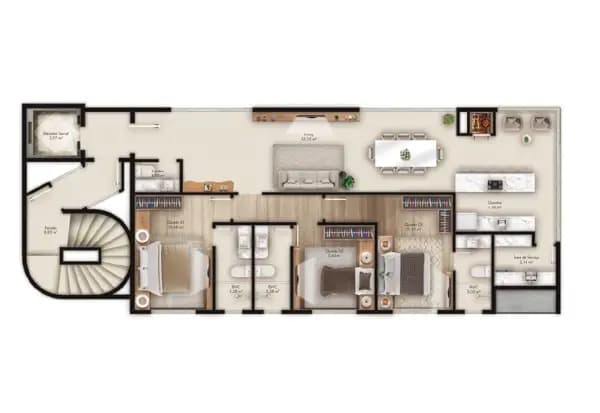 Apartamento à venda no bairro Centro em Balneário Piçarras/SC