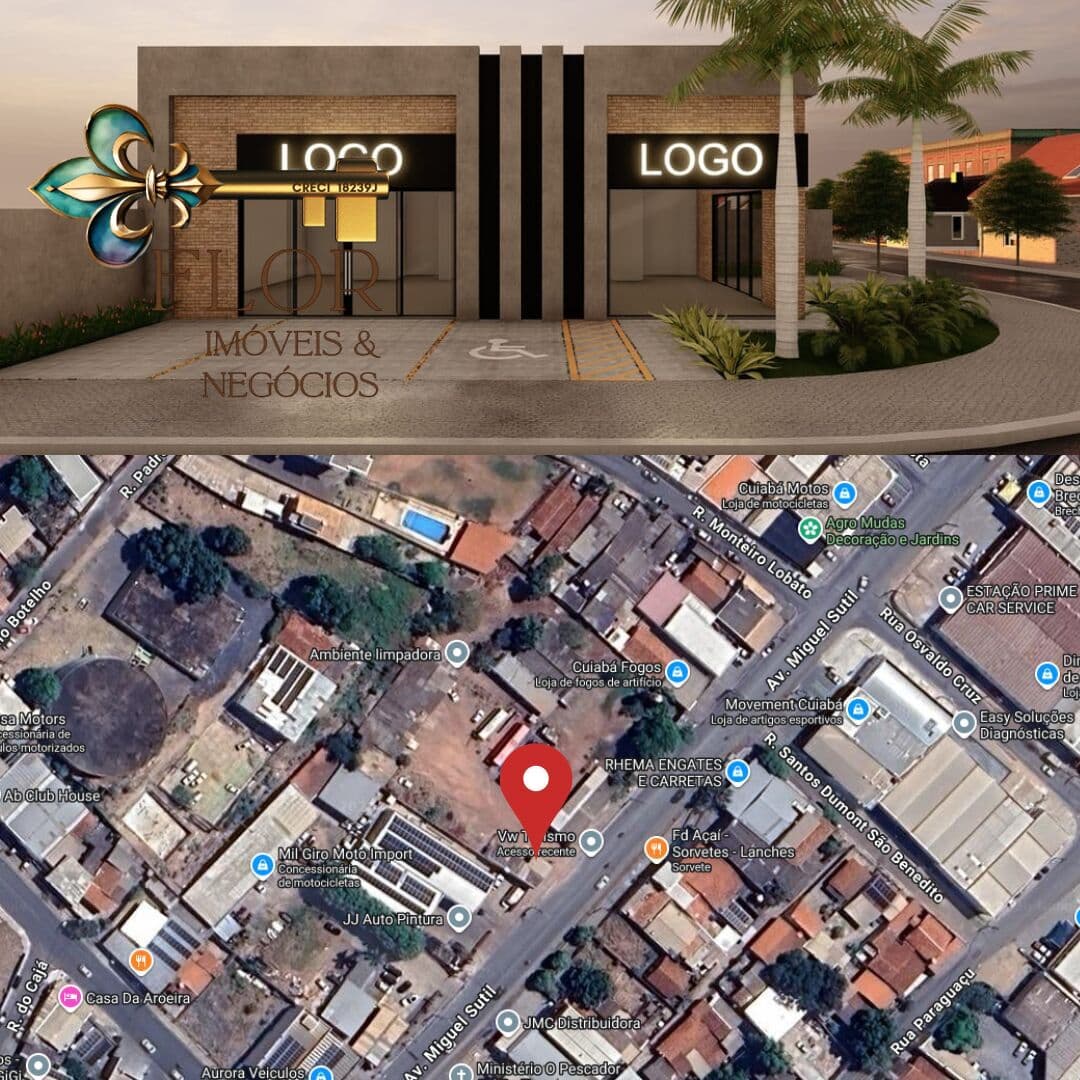 Terreno à venda na Av. Miguel Sutil em Cuiabá com 900m² – ideal para uso comercial